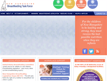 Tablet Screenshot of nhbreastfeedingtaskforce.org